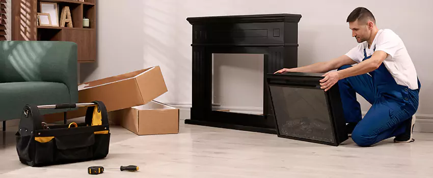 Old Rusted Metal Fireplace Repair And Replacement in Easton, PA